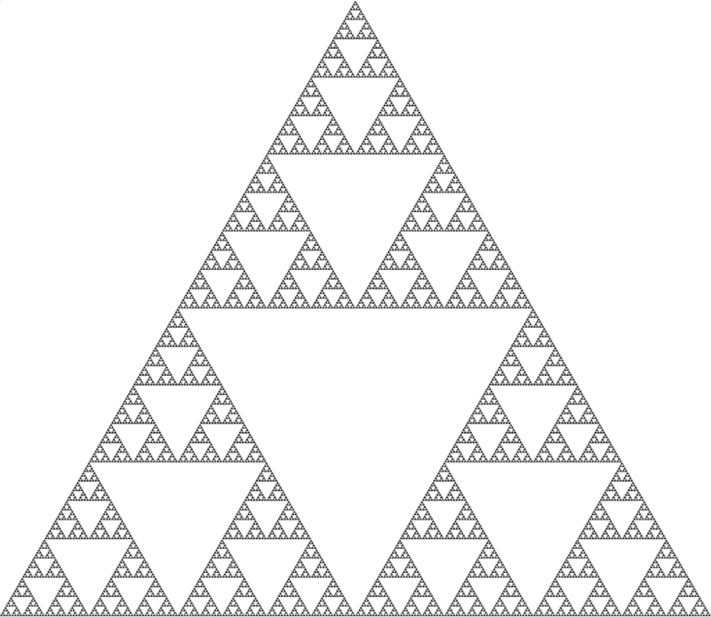 Recursive Serpinski triangle